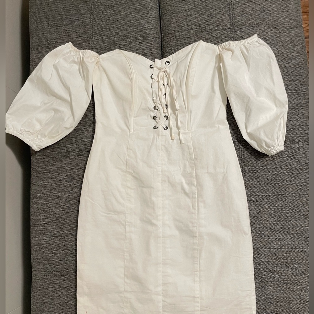 Off the shoulder mini dress